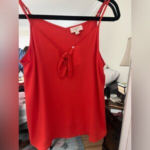 LOFT Vibrant Red Camisole Top